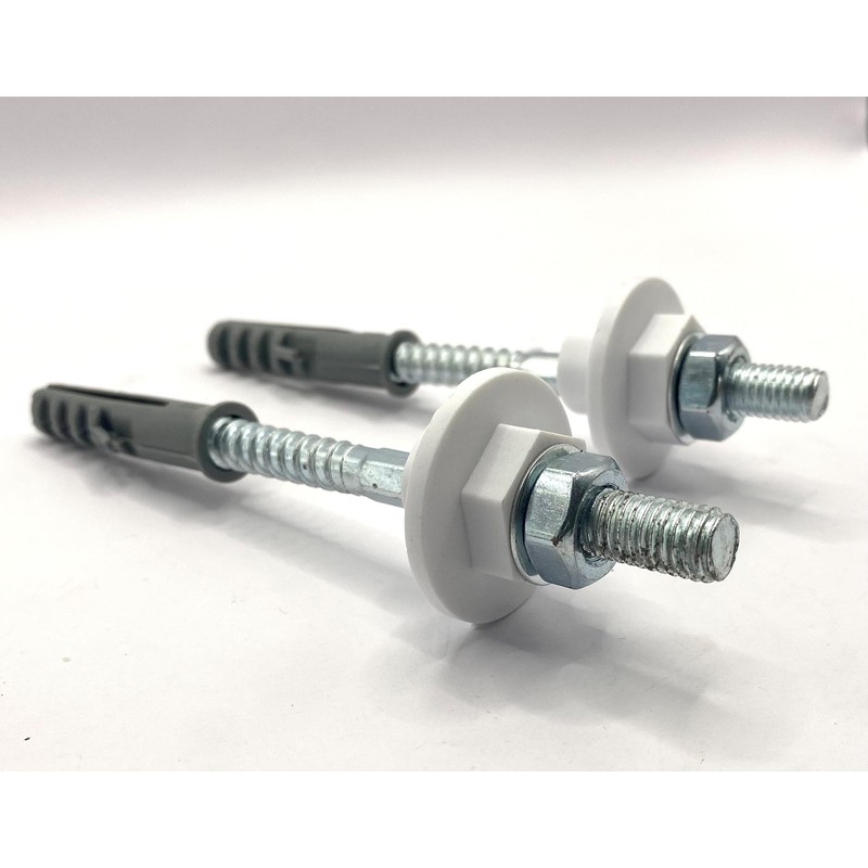 Greened House 120mm/140mm Wall Mounted Sink Fixing Kit Screws Nuts