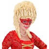 Red Venice Eyemask w/Glitter And Rhinestones Mask Masquerade Disguise Accessory