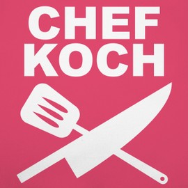 Shirtracer - Children's Apron for Boys and Girls – Cooking Apron – Chef, 4 Pink