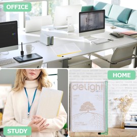 Carehabi Pack of 12 Document Bags with Zip, A4, Waterproof Document Case, Mesh Bag with Zip, File Zipper Bag, Mesh Plastic Zip Bag for Documents, Cosmetics, R