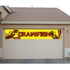 TUTA Large Yellow Crawfish Party Sign Banner - 9.8 x