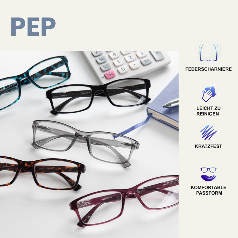 Die Lesebrille Unternehmen Schwarz Leser Wert 4er-Pack Designer Stil Herren