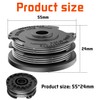 MAOZHOU Lawn Trimmer Thread Spool, 4 Pieces Diameter 1.6 mm