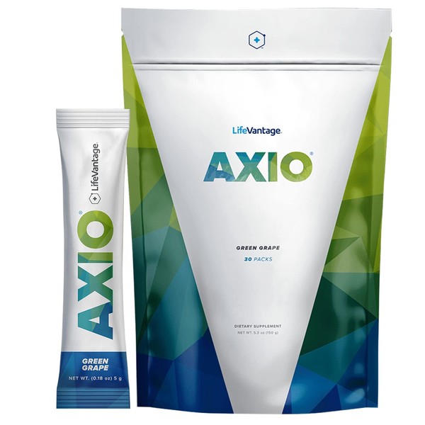 AXIO Regular Energy Drink Powder, Green Grape, 30 Drink Mix