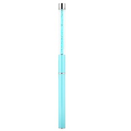 Cepillo Pestañas Reutilizable Tubo Rímel Cristal Azul - Aplicador para extensión pestañas y cejas, cepillo cejas