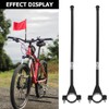 Gadpiparty Bicycle Handlebar Flagpole, Pack of 6, Plastic Flag Holder