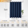 BTTN 78 Inch Long Shower Curtain - Boho Farmhouse Linen