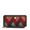 Fossil Women's Lennox Zip Continental Wallet, Patchwork, One Size