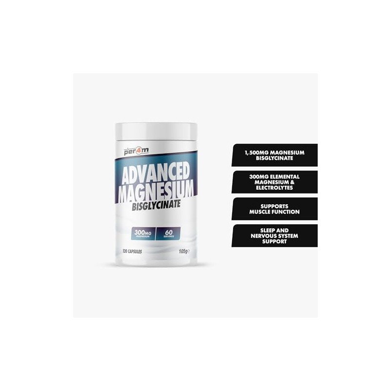Per4m Advanced Magnesium Bisglycinate | 1500mg & 300mg Elemental Magnesium