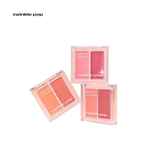 TWINKLE POP BY CLIO Softie Duo Cheek Balm 5g, Shade:01