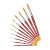 artgear Acrylic Painting Brush, Watercolor Brush (Red) (rR, Round Brush,
