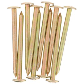 POPETPOP Lawn Ground Nails Border Inserts Land Border Markings Tool Fixing Post Landscape Pen Galvanised Wood Stack Nail Measure Nail Stainless Steel Ground Nail Pack of 10