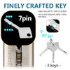 Zarker J45S keyed Alike Padlocks, Heavy Duty Stainless Steel Shackle