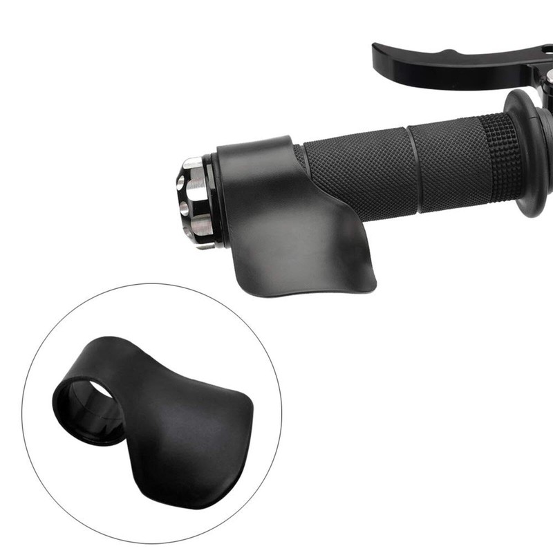 4 Pcs Throttle Assist Cruise Control Grip Black ABS Handlebar
