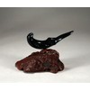 River Otter Sculpture by John Perry "On Back" Statue "Ebonite"