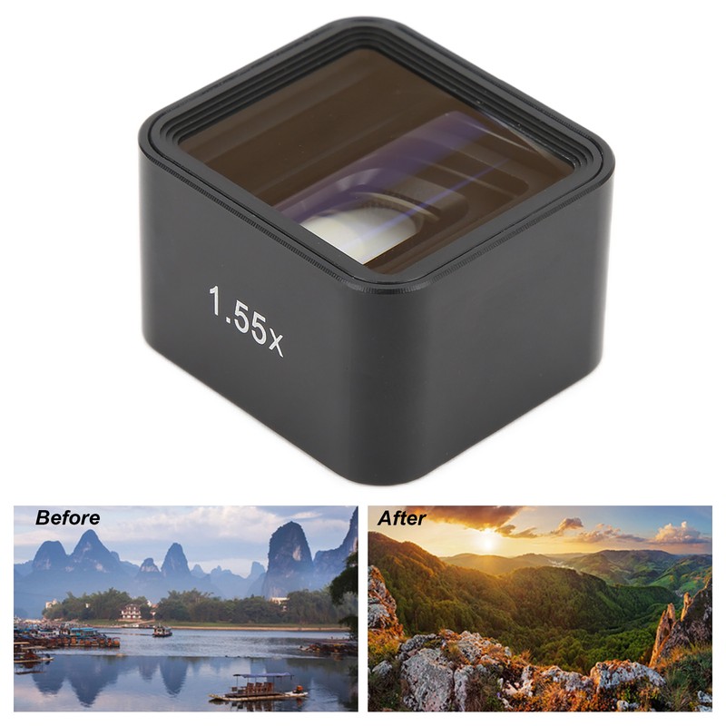 1.55X Wide Lens Optical Glass Easy Convenient Installation Small Portable