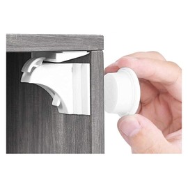 Calish Child & Baby Safety Proof Magnetic Cupboard Locks (20 Locks + 3 Keys), No Screws or Drilling, Protect Your Kids & Toddlers, Bonus Instruction Video