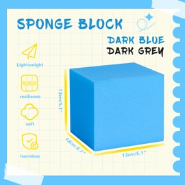 ZMCYER Foam Pit Cubes Blocks - 24PCS Sponge Form Cubes for Foam Ball Pits, Gymnastics, Freerunning and Parkour Courses, Skateboard Parks, BMX, Trampoline Arenas-Yellow and Pink(5" x 5" x 5")