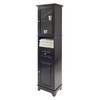 Winsome Wood Alps Tall Cabinet with Glass Door and Drawer