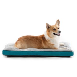 Brindle Shredded Memory Foam Dog Bed - Orthopedic Pet Mat - Crate Bed - Machine Washable Water Resistant Cover