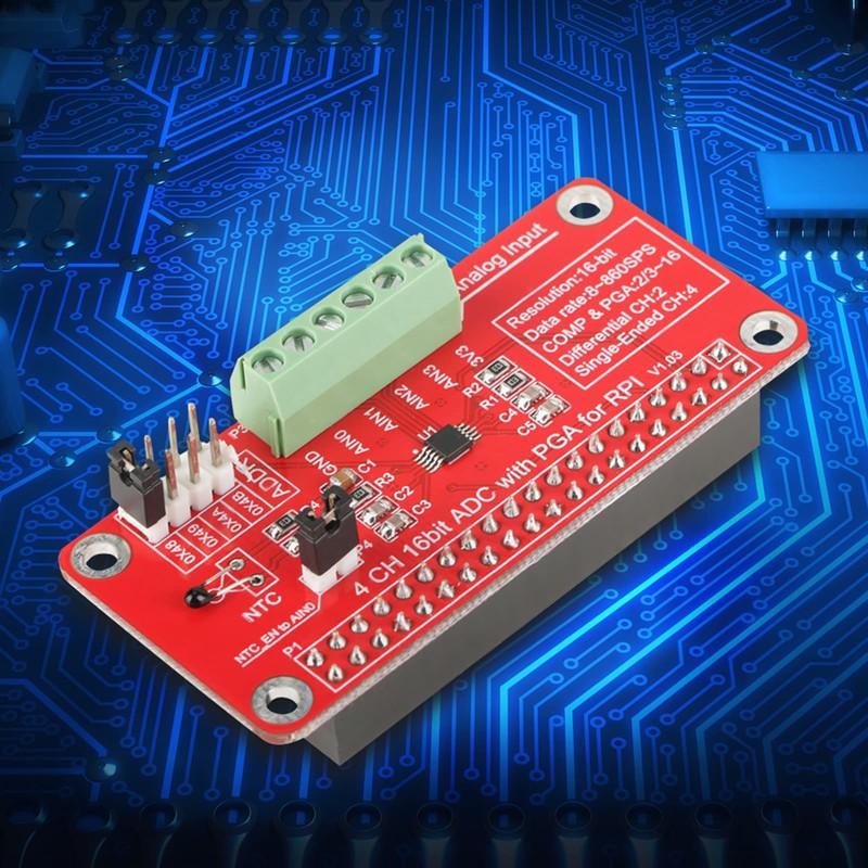 16 Bit ADC Analog to Digital Converter Module with I2C