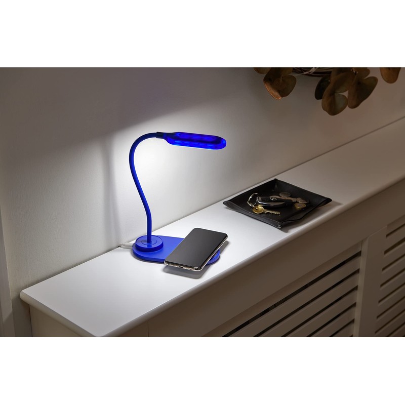 Auraglow LED Flexible Neck Desk Lamp with 3 Colour Modes