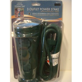 3 Outlet Power Stake - Outdoor Use