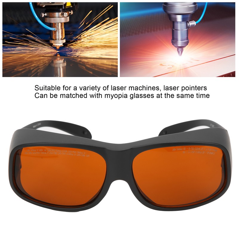 Safety Laser Glasses 532nm 1064nm Wavelength Protective Goggles Wearproof for
