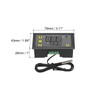 sourcing map 2 Pack W-3230 10A DC 24V Digital LED