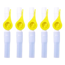 Wjelet 5pcs Catheter Valve Urine Drainage Catheter Valves Two-Way Valve with Smooth Edges Soft Tubing Effective Alternative to Leg Bags