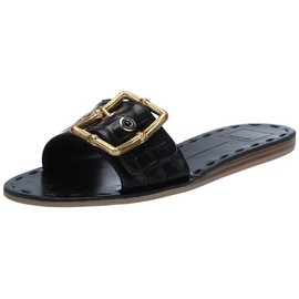 Dolce Vita Women's DASA Sandal, Noir Embossed Leather, 8.5