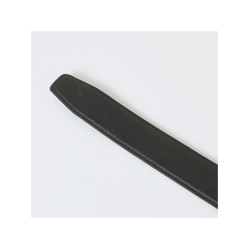 Hazzys (대구신세계)블랙 레터링 로고 가죽벨트 HJBE5E161BK (Daegu Shinsegae) Black Lettering