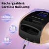Ayshone Cordless Rechargeable UV Nail Lamp,96W UV Light for Gel