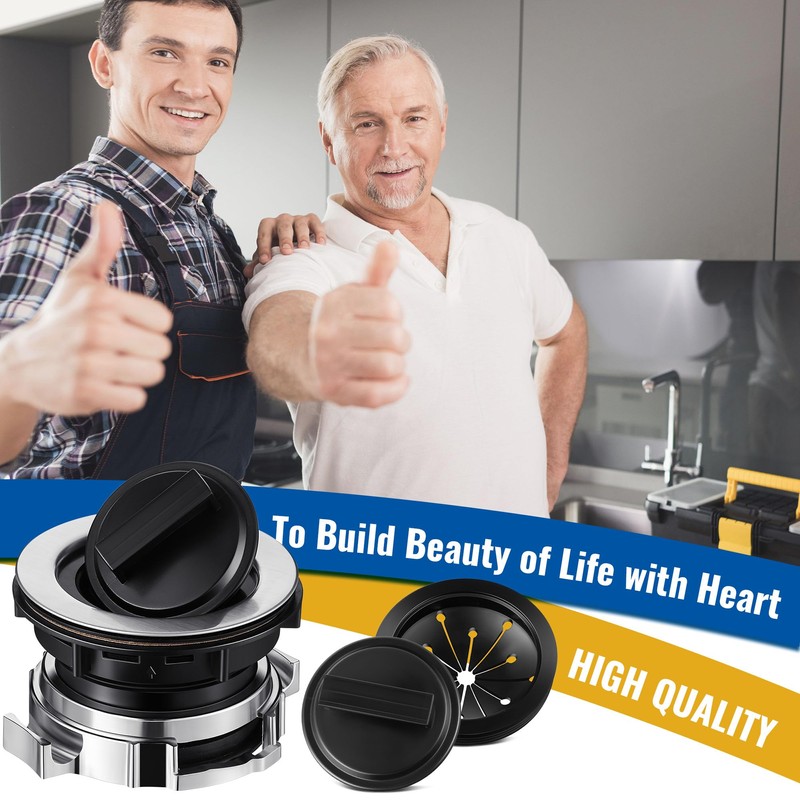 Saillong Garbage Disposal Sink Flange Kit with Garbage Disposal Stopper