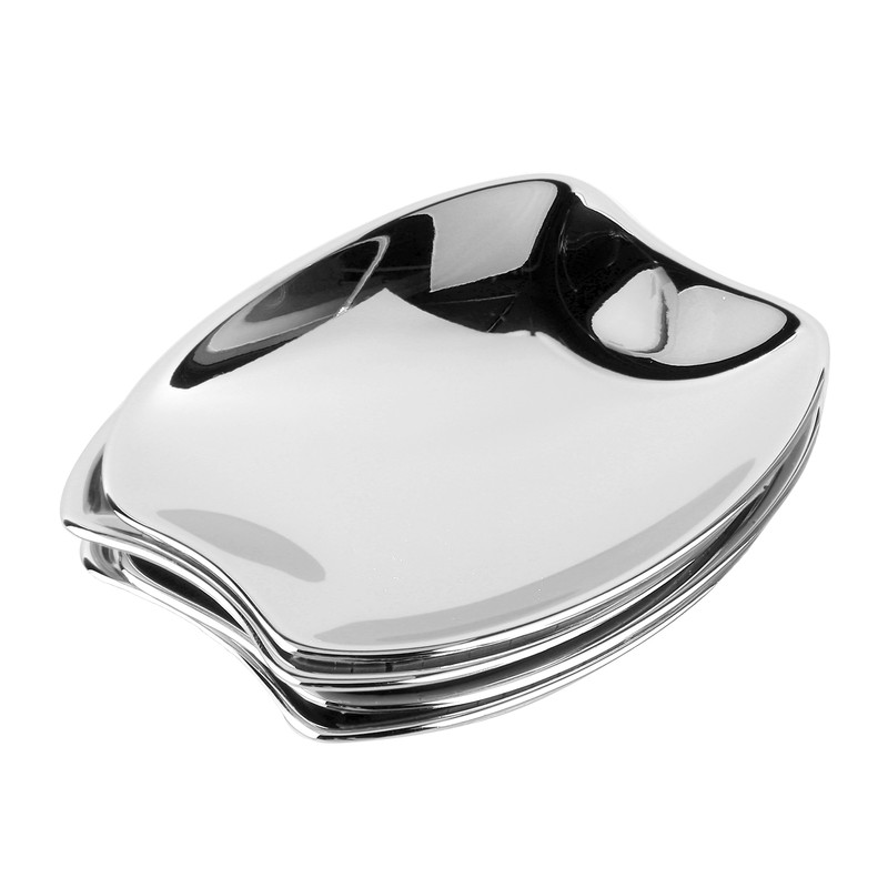 4pcs Side Door Handle Bowl Cover Trim Chrome ABS Fit