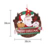 Christmas Wreath for Front Door Reindeer Snowman Santa Rattan Wreath