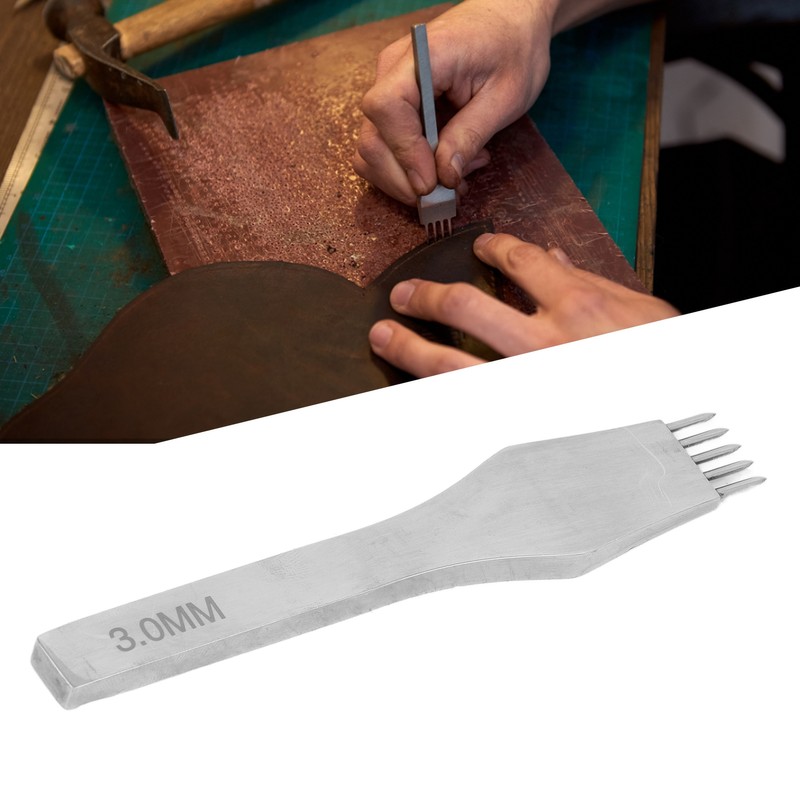 Leather Pricking Iron High Speed Steel Mirror Polished Round Cutting