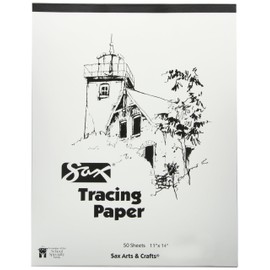 Sax Tracing Paper Pad - 11 x 14 inches - 50 Sheets per Pad - White