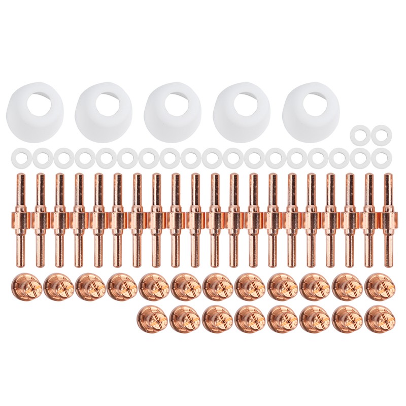 65Pcs PT‑31 Plasma Cutting Consumables Fit for CUT‑40 Plasma Cutting