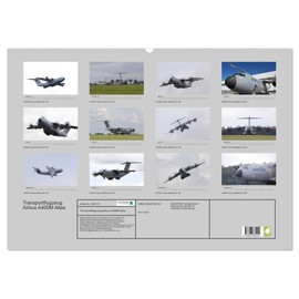 Airbus A400M Atlas Transport Plane (Wall Calendar 2026 DIN A2 Landscape), CALVENDO Monthly Calendar: 12 Fascinating Motifs of a Transport Plane (CALVENDO Mobility)