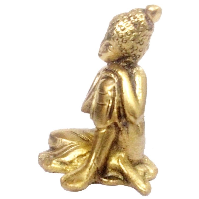 Purpledip Brass Idol Resting Buddha (11947)