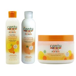 Cantu Care For kids Gentle Care For Textured Hair Shampoo + Conditioner + Leave In Conditioner Set Of 3