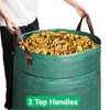 Mezchi 4 Pack 72 Gallons Reusable Yard Waste Bag, Large