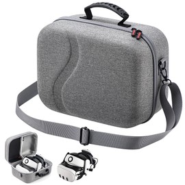 DEVASO Upgraded Carrying Case for Meta Quest 3, Large Hard Travel Case Compatible with BOBOVR S3 Pro/KIWI Design Battery Head Strap and Other Accessories, Hard Shell Travel Bag for Oculus Quest 3