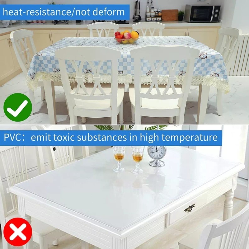 Mantel Cuadrado Elegante Antiarrugas Comedor Fiestas 132 Cm