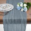 Cheesecloth Table Runner , 90x400cm Boho Gauze Table Runner 13Ft