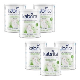 Leche de fórmula en polvo sin TACC Ausnutria BV Kabrita Fórmula de Continuación para Niños de Corta Edad en lata de 6 de 400g 1 a 3 años