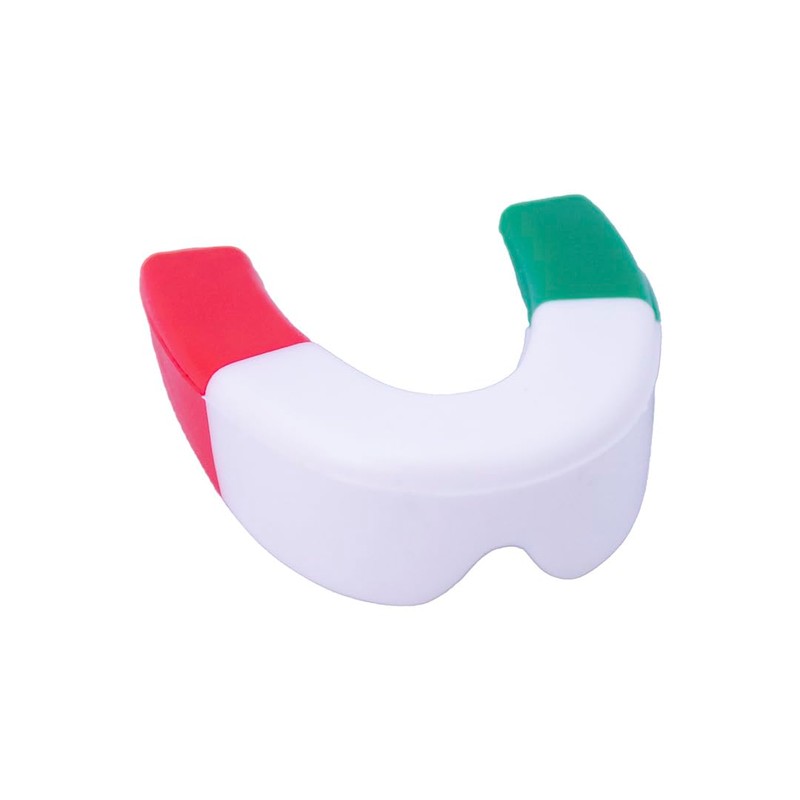 Protectores Bucales Sencillos para Box Verde/Blanco/Rojo MJM IN