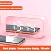 Portable Mini Voice Broadcast Alarm Clock with Wireless Bluetooth Card