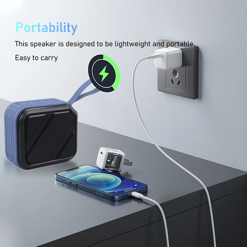 Bluetooth Speaker Stylish Multifunction Stereo Sound Noise Canceling Waterproof Dustproof